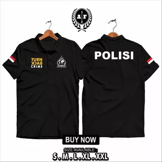 POLO SHIRT TANGAN PENDEK - TURN BACK CRIME POLISI INTERPOL