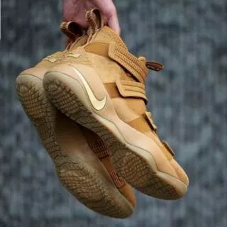 Sepatu Basket Nike Lebron 11 Soldier Wheat/ Brown