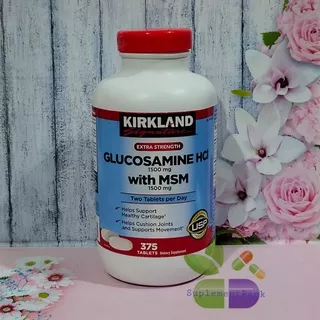 Kirkland Glucosamine HCI 1500 mg with MSM isi 375 tablets