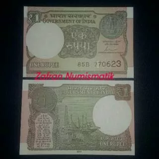 ZN434. Uang Asing 1 Rupee India Tahun 2017 UNC