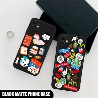 Cute Cartoon Bread Label Pattern Soft Silicone Case For iPhone 13 12 11 Pro Max XR XS Max X 6 7 8 Plus 12 13 Mini 4 5 6splus 6S TPU Shockproof Anti-fall Protective Back Cover