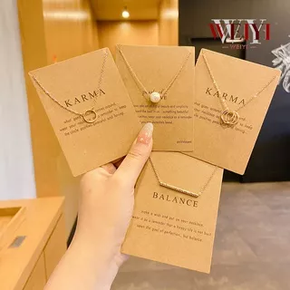 WEIYI - KL07 8 Model Kalung Liontion Kalung Wanita Display Kalung Kalung Wanita Murah Aksesoris Wanita Kalung Wanita Korea Kalung Import Korea Kalung Perempuan Kalung Cewe Kalung Cewek Kalung Exo Kalung Impor Premium Quality