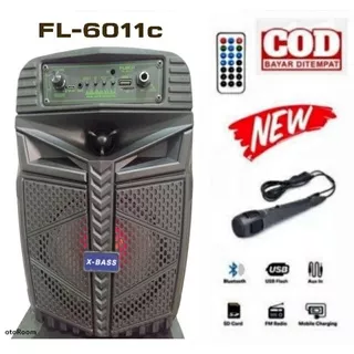 Speaker Bluetooth Bass FLECO FL 6011A-6011B-6011C/Speaker Portable FLECO 6011