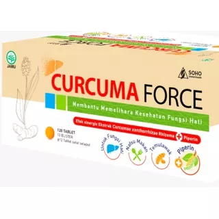 Curcuma Force Box Isi 120 Tablet - Membantu Memelihara Fungsi Hati