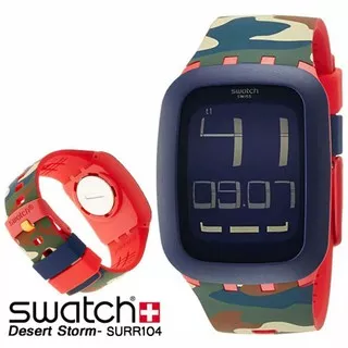 Jam tangan swatch Digital unisex SURR 104 Desert storm