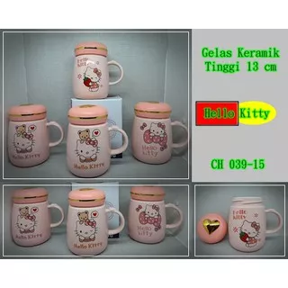 Mug Gelas Hello Kitty Tutup CH039-15