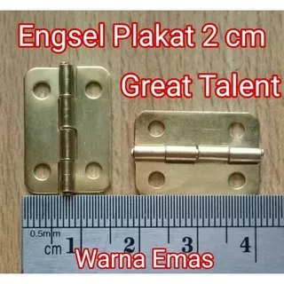 ENGSEL 2.2cm Emas Gold - Engsel Box Plakat - Engsel Bok - 1 pcs