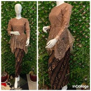 COD - KEBAYA BLOUSE / BLOUSEMIKHA-NR / TUNIK KEBAYA MODERN / BAJU KEBAYA ARUMI BRUKAT / KEBAYA RESLETING DEPAN / BUSUI FRIENDLY / KERAH SANGHAI / KEBAYA BRUKAT / KEBAYA TULLE / KEBAYA MODERN