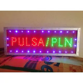 Outdor led sign / tulisan lampu led outdor pulsa pln full variasi