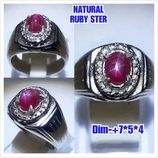 BATU CINCIN PERMATA RUBY STER TAJAM