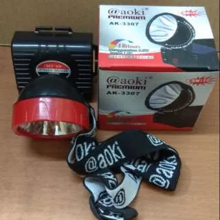 Senter kepala Aoki AK 3307 / headlamp Aoki Premium