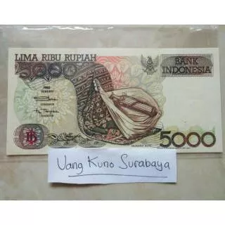 Uang Kuno 5000 rupiah atau rp5000 sasando kondisi baru n mulus