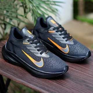 Sepatu Pria Nike Air Zoom Running Limited Edition 2022 Sport Men Black Orange Free Kaoskaki