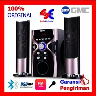 Speaker Aktif Bluetooth GMC 887G Speaker Multimedia Karaoke USB MIC