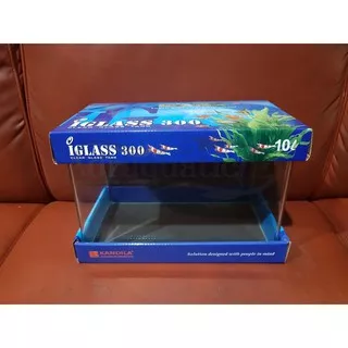 AQUARIUM BENDING IGLASS 300 KANDILA 10L 30X17X20 CM 10 LITER KACA DEPAN PINGGIR LENGKUNG