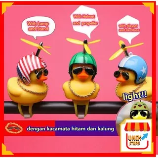 UNIK - 546 Bebek Kuning LED Bell / Bebek Helm Spion Motor / Duck Pakai Kalung,Kaca,Lampu,Helm