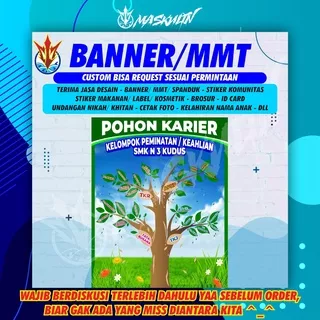 Banner MMT Spanduk Pohon Karir Kelompok Peminatan / Keahlian SMK N Struktur Organisasi Kelas Sekolah Desa - BISA CUSTOM SESUAI PERMINTAAN BEBAS REQUEST