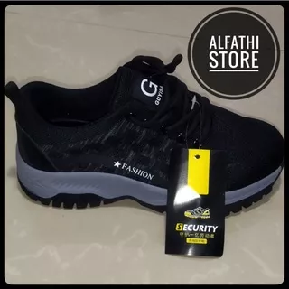 AlFathi Sapatu Safety Sneakers Sport New Guyisa Black Diamond