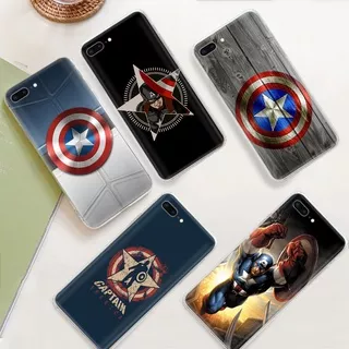 Ty155 Captain America Cover iPhone 8 7 6 6S 5 5S SE 5C 4S 4 Transparent Case