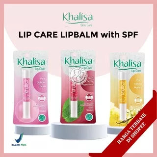 Khalisa Lip Care Pure Vanila Honey | Red Cherry Peppermint | Bubble Gum Lip Balm