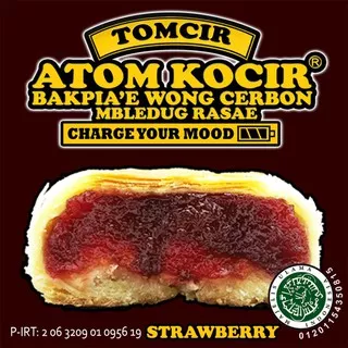 Tomcir Atom Kocir Strawberry Bakpia Cirebon 1 pack isi 5