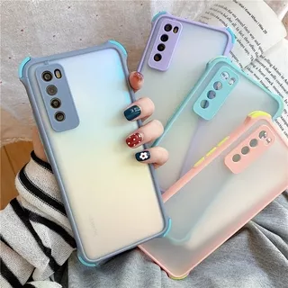 Shockproof Casing iPhone 12 Mini 11 Pro Max XS X XR 6 6S 7 8 Plus 6P 7P 8P 6+ 6S+ 7+ 8+ Phantom Semi Transparent Candy Matte Hard Phone Case Cover