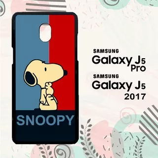Casing Samsung J5 Pro | J5 2017 Custom Hardcase HP Snoopy Blue Red L0434
