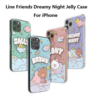 Line Friends Soft Case Tpu Motif Brown & Cony & Sally Untuk Iphone 12 Pro Max / 12 Mini / 12pro