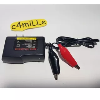 CHARGER AKI PORTABLE CAS ACCU PRAKTIS ADAPTOR AKI BISA UNTUK TESTER LAMPU 12 V