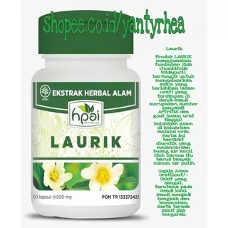 Laurik HNI-HPAI/Herbal-Obat Asam Urat/Herbal-Obat Rematik/Reumatik