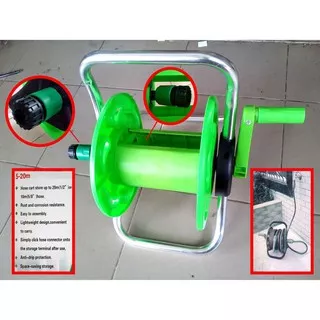 TEMPAT ALAT GULUNGAN GULUNG SELANG AIR TAMAN GARDEN WATER HOSE REEL