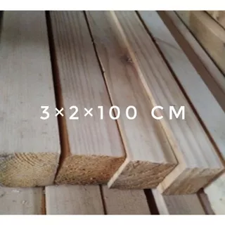Kayu reng kayu stik mahoni 3×2×100 cm