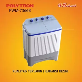 POLYTRON/MESIN CUCI/MESIN CUCI 2 TABUNG/MESIN CUCI POLYTRON/PWM-7366HB