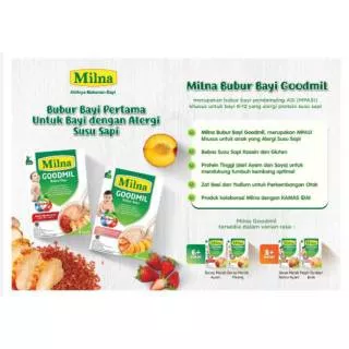 Makanan Bayi MILNA GOODMIL PROTEIN SOYA 6+ 120gr / BUBUR BAYI MAKANAN BAYI 6 BULAN KEATAS