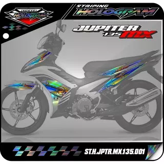 JUPITER STICKER STRIPING JUPITER MX 135 - STIKER MOTOR YAMAHA JUPITER MX NEW 135 LIST VARIASI HOLOGRAM AR 01