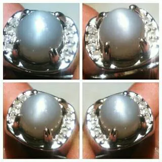 Natural Cat`s Eye Moonstone Mata Kucing No Treatment 100% Asli Alam Kwalitas Super Mulus