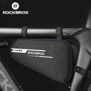 Rockbros Tas Frame Sepeda MTB Roadbike Segitiga 1.2 L Carbon Look B75