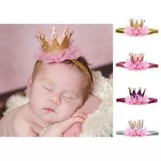 (Babyqueensha) bando bayi crown/bando anak crown/bando bayi import/bando anak import