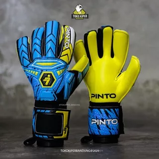 Sarung Tangan Kiper - Diego Pinto Gremio - Biru/Kuning (Fingersave)