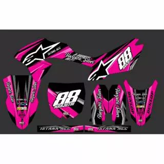 Sticker KLX bf decal KLX bf pink alpinestar