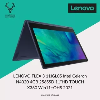 LENOVO FLEX 3 11IGL05 Intel Celeron N4020 4GB 256SSD HD TOUCH X360 W11