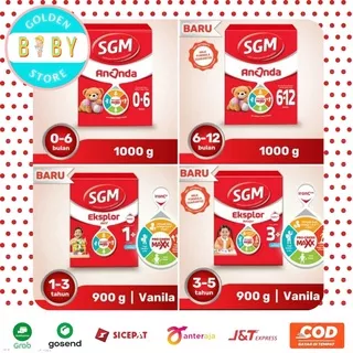 SGM ANANDA 1 (0-6 BULAN) 1 KG / SGM ANANDA 2 (6-12 BULAN) 1 KG / SGM EKSPLOR 1+ 1-3 TAHUN 900GR VANILA MADU  / SGM EKSPLOR 3+ 3-5 TAHUN 900GR VANILA MADU