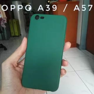 Casing Oppo A39 A57 Soft Case Hijau Green Army
