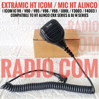 EXTRA MIC HT ICOM V8 V80 V88 U80L EXTRAMIC HT ALINCO A10 W10 W500 W50 ALINCO U88 MIC HT ICOM F3003 F4003 V88 U88 MURAH