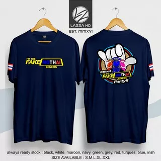 Kaos / Baju / Tshirt Distro Keren FAKE MOTHAI BIKERS INDONESIA THAILOOK THAILAND YAMAHA MIO Terlaris