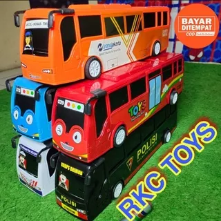 Mainan Bus Tayo - Bus Polisi - Bus Transjakarta - Bus Samsat - RKC 02041-3