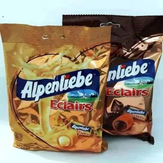 ALPENLIEBE ECLAIRS CHOCOLATE CARAMEL / WHITE CARAMEL ISI 40 BUTIR / PERMEN DENGAN LELEHAN COKLAT