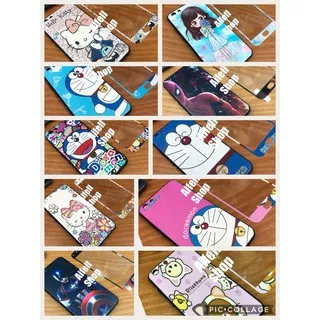 Case Karakter 360+Tempered doraemon Hello Kitty Iphone 5/5S/5SE/5G