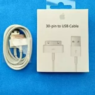Kabel Data Charger iPhone 3G 3GS 4 4S iPad iPod 1 2 / 30-pin Original