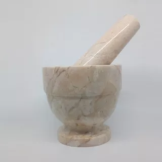 Mortar Pestle 10cm Lumpang Alu Lumpang Marmer Penumbuk Obat Penumbuk Bumbu Marble stone cobek